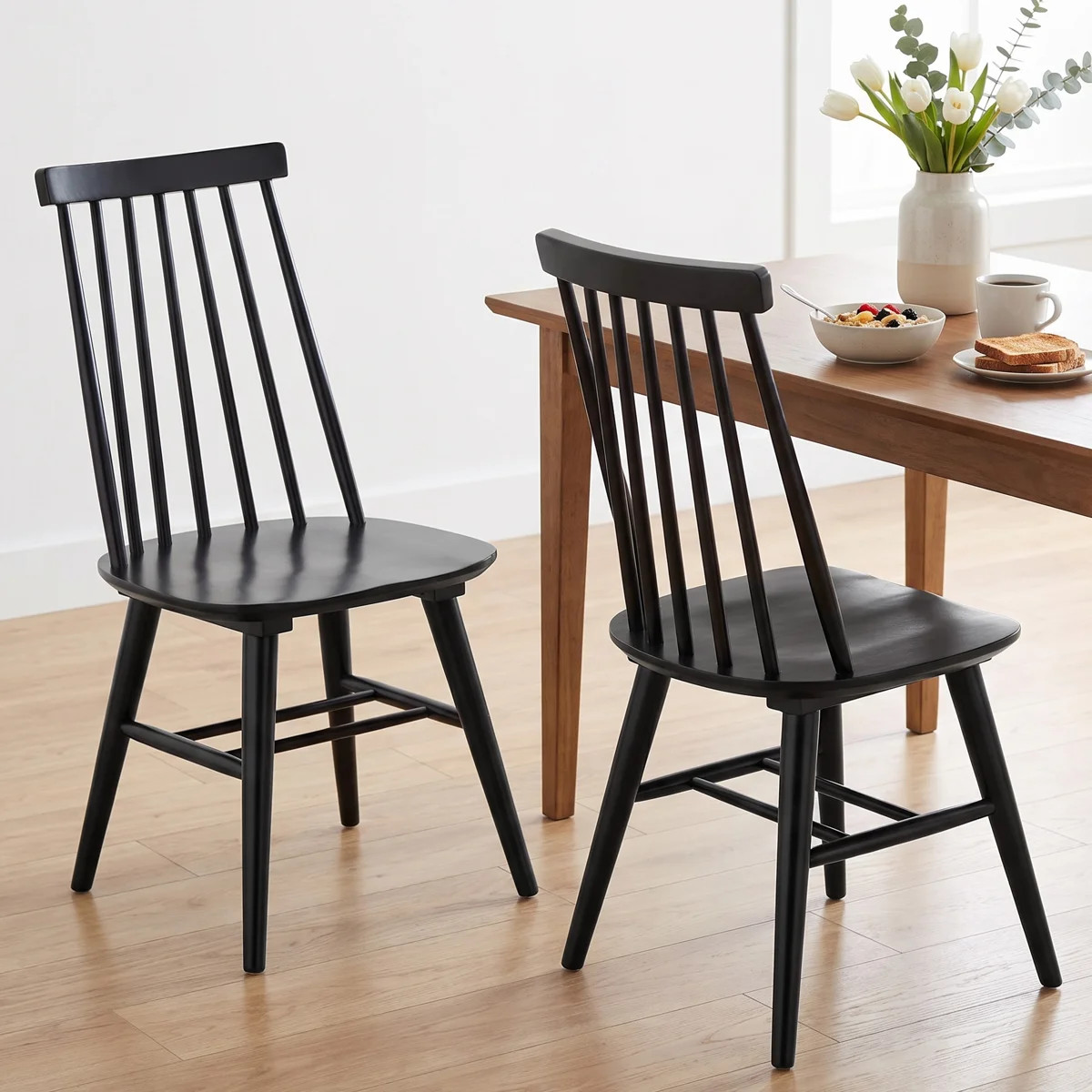 Alvie Modern Farmhouse Windsor Back Dining Chairs (Set of 2) | Wayfair North America