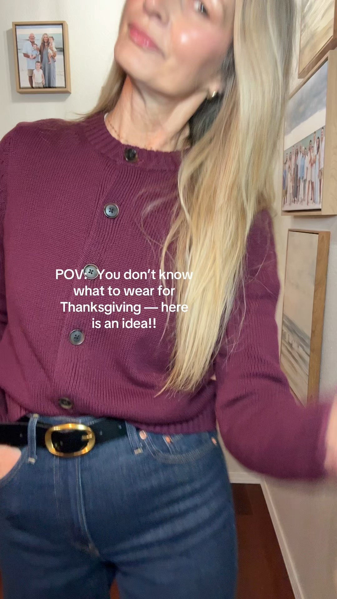 I think this would be the perfect outfit for Thanksgiving .

#LTKHoliday #LTKTall #LTKOver40