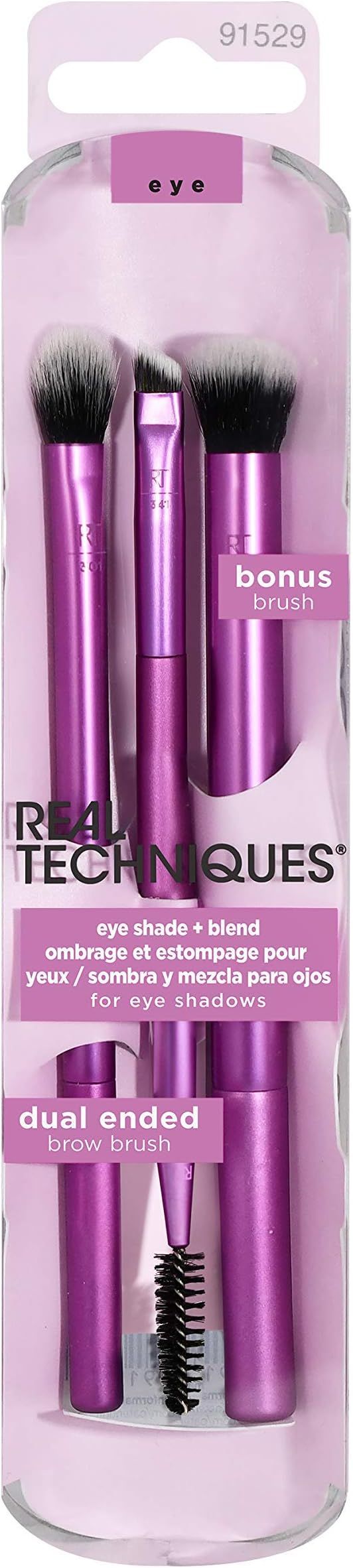 Real Techniques Eye Shade and Blend Eyeshadow Makeup Brush Duo (Packaging and Handle Colour May V... | Amazon (UK)