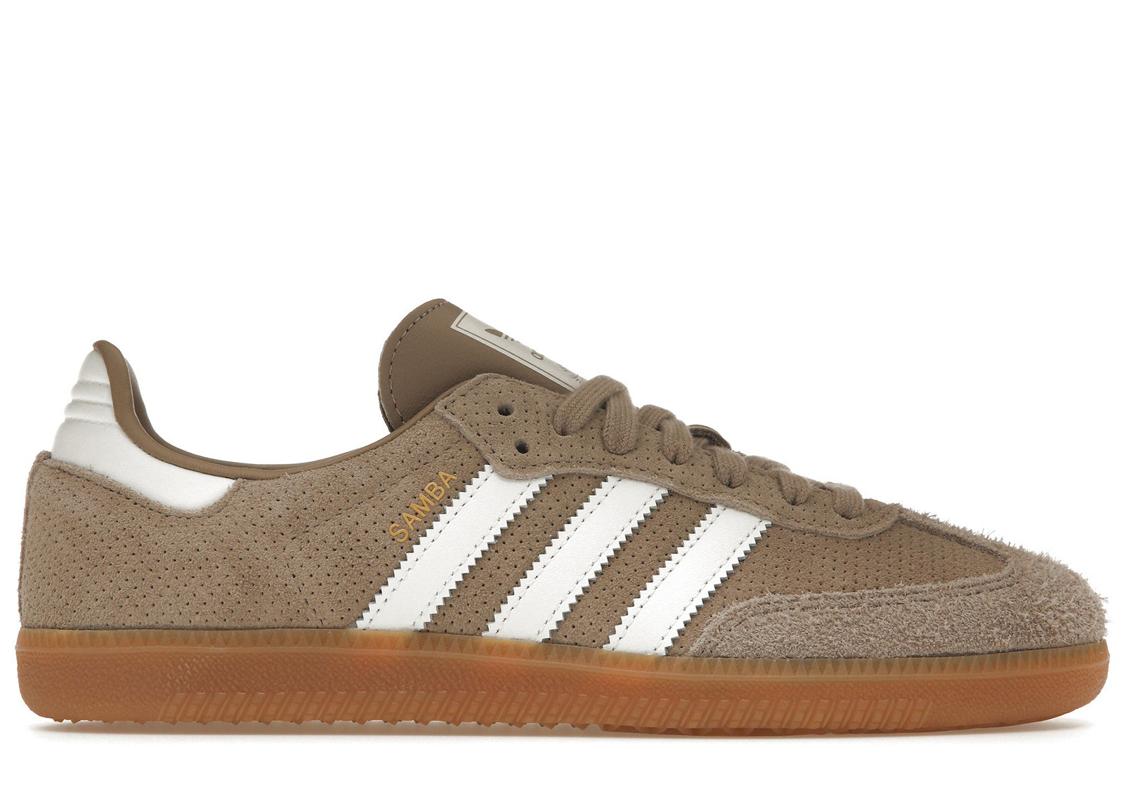 Men's Adidas Samba OG Sneakers in Chalky Brown/Core White/Gum | StockX