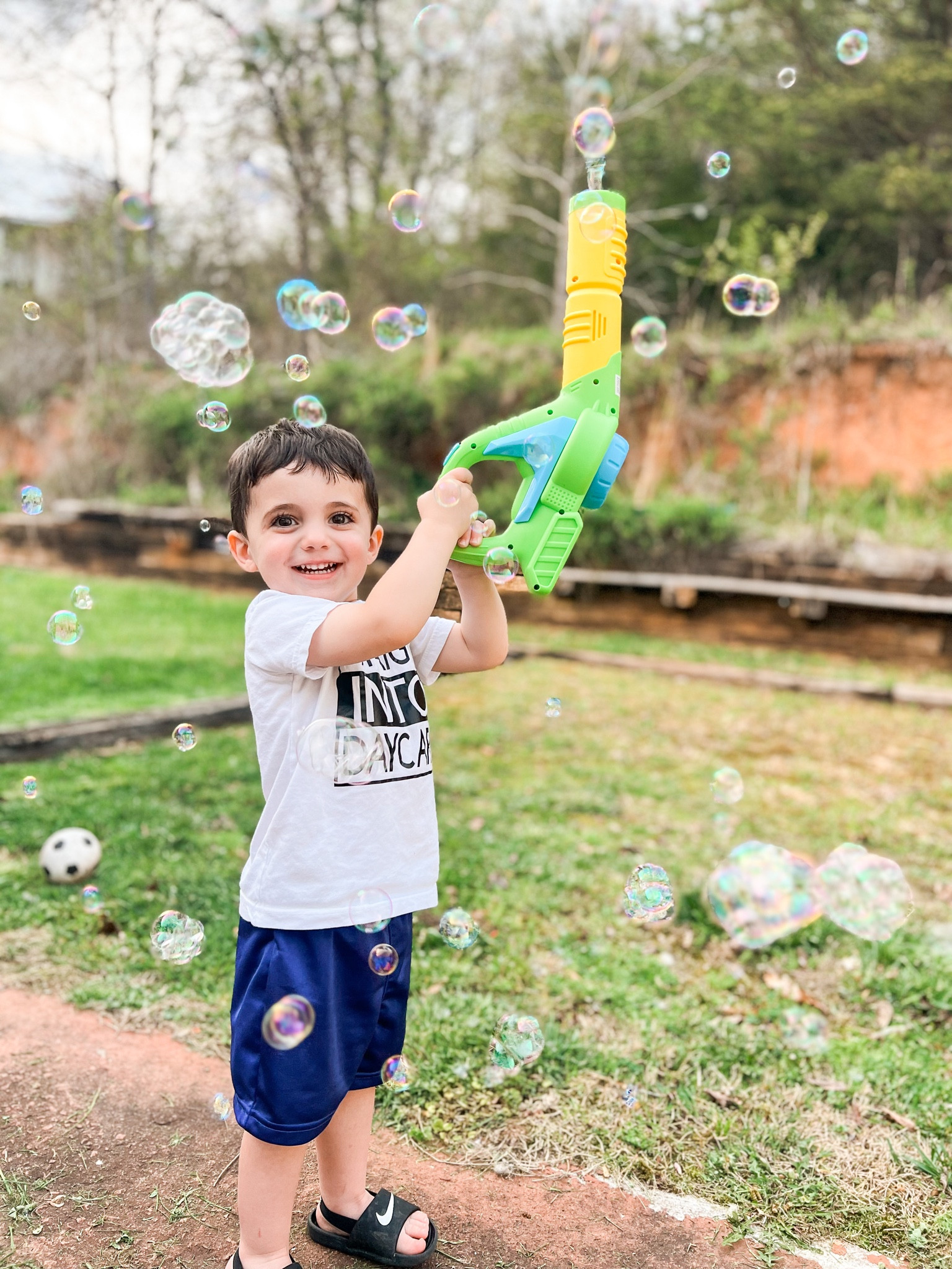 Bubble leaf blower for the win! 🫧

#bubbles #bubbleleafblower #toddlertoys #outsideplay #boymama 

#LTKFind #LTKkids #LTKSeasonal