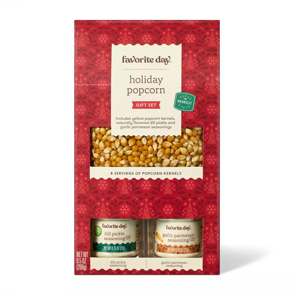 Christmas Popcorn Gift Set with 2 seasonings - 9.5oz - Favorite Day™ | Target