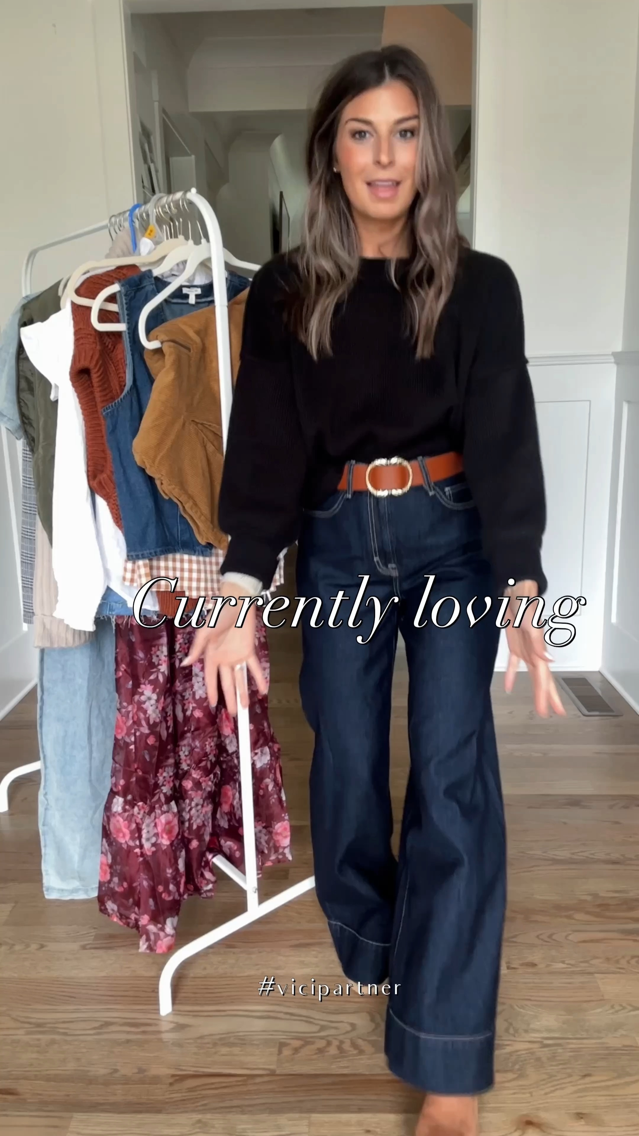 A few items I am currently loving from @vicidolls. Love how each of these pieces can mix and match in so many different ways! Best part is they are 30% off sitewide with code MARYMARGARET30 until 9/17! I couldn't pick a favorite look if I tried. Wearing a small in tops and 27 in jeans. #vicipartner

#LTKFallSale #LTKVideo #LTKFindsUnder100