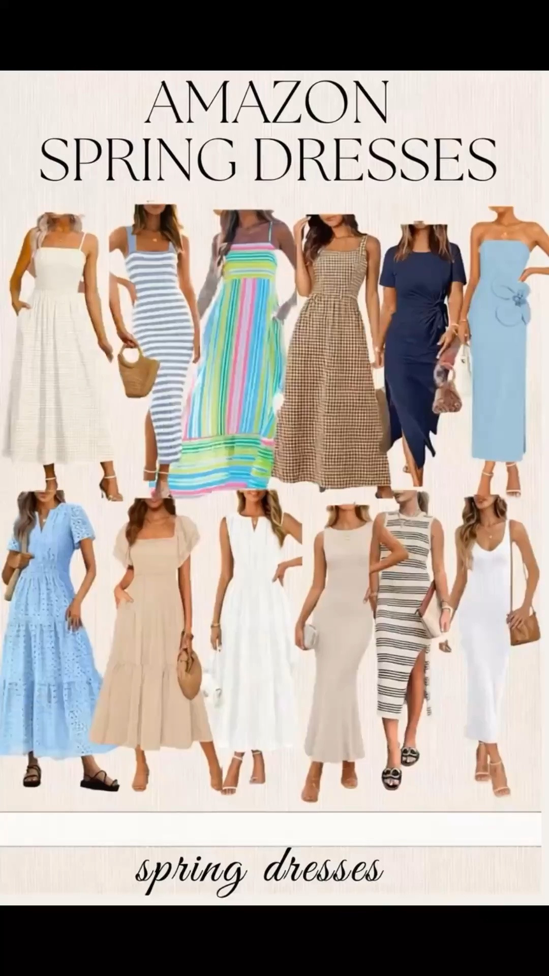 Amazon Summer Dresses 🌸 Fresh & Feminine Outfit Inspo Soft florals, pastel hues, and flattering silhouettes — these Amazon spring dresses are perfect for weddings, brunch dates, vacations, and everyday chic looks 💕 From flowy maxis to sleek bodycon styles, each piece is comfy, affordable, and easy to dress up or down. Just add sandals or heels and you’re ready for spring ✨ #amazondresses #springfashion #springoutfits #amazonfinds #weddingguestdress #femininefashion #pastelstyle #ltkfashion #affordablestyle #momstyle #pinterestfashion #outfitideas