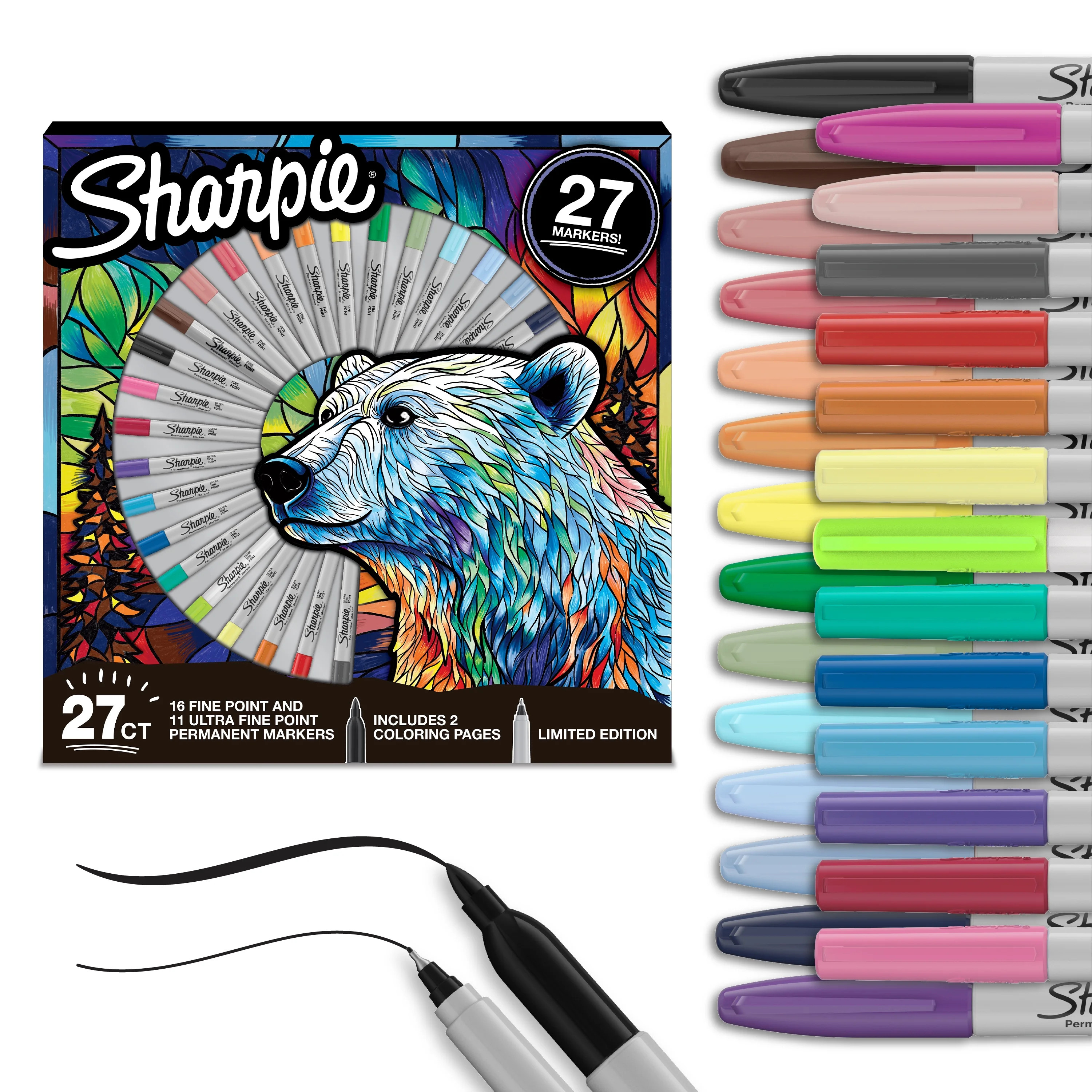 Sharpie Permanent Markers, Fine and Utra-Fine Point Markers Variety Pack, Assorted Colors, Includ... | Walmart (US)