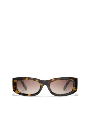 Rectangle-frame sunglasses | Selfridges