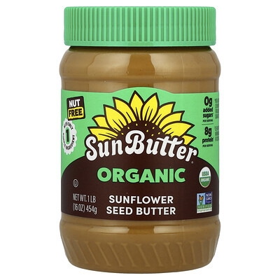 SunButter, Organic Sunflower Seed Butter, 16 oz (454 g) | iHerb