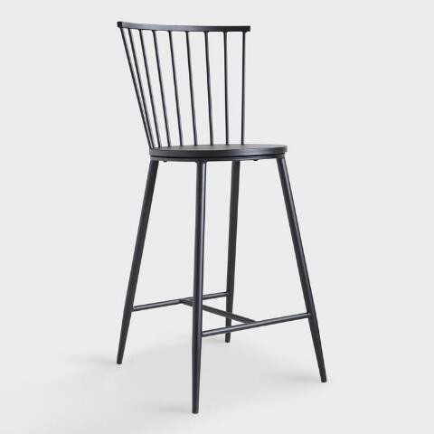 Black Steel Neal Counter Stool | World Market