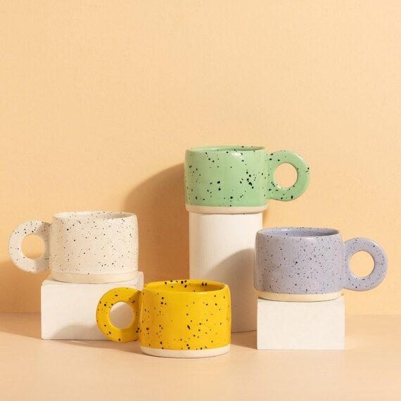 Handmade Ceramic Mug-irregular Shaped Coffee Mug-pottery - Etsy | Etsy (US)