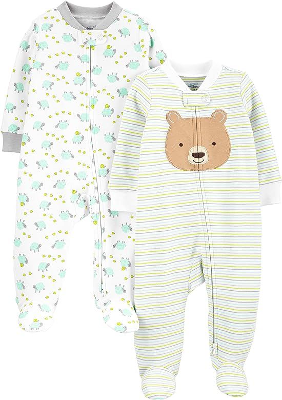 Simple Joys by Carter's Baby 2-Pack Cotton Footed Sleep and Play | Amazon (US)