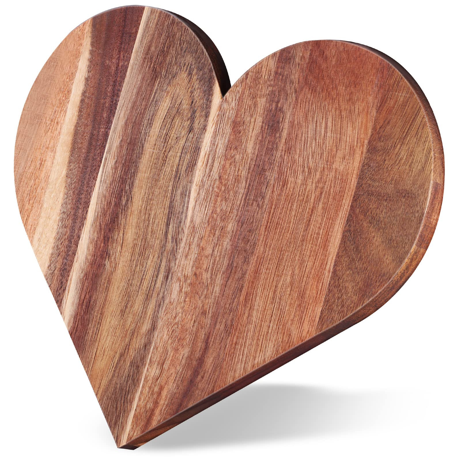 Patelai Heart Shaped Cutting Board Valentine's Day Gifts Acacia Wood Bread Cheese Serving Platter... | Amazon (US)