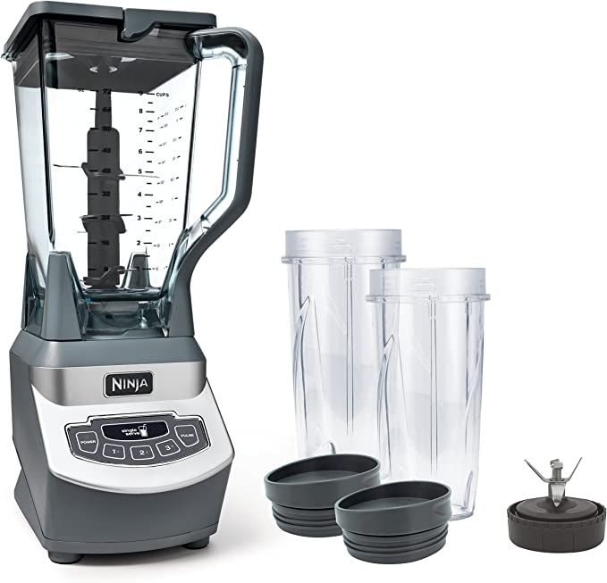 Ninja Professional Countertop Blender with 1100-Watt Base, 72oz Total Crushing Pitcher and (2) 16... | Amazon (US)