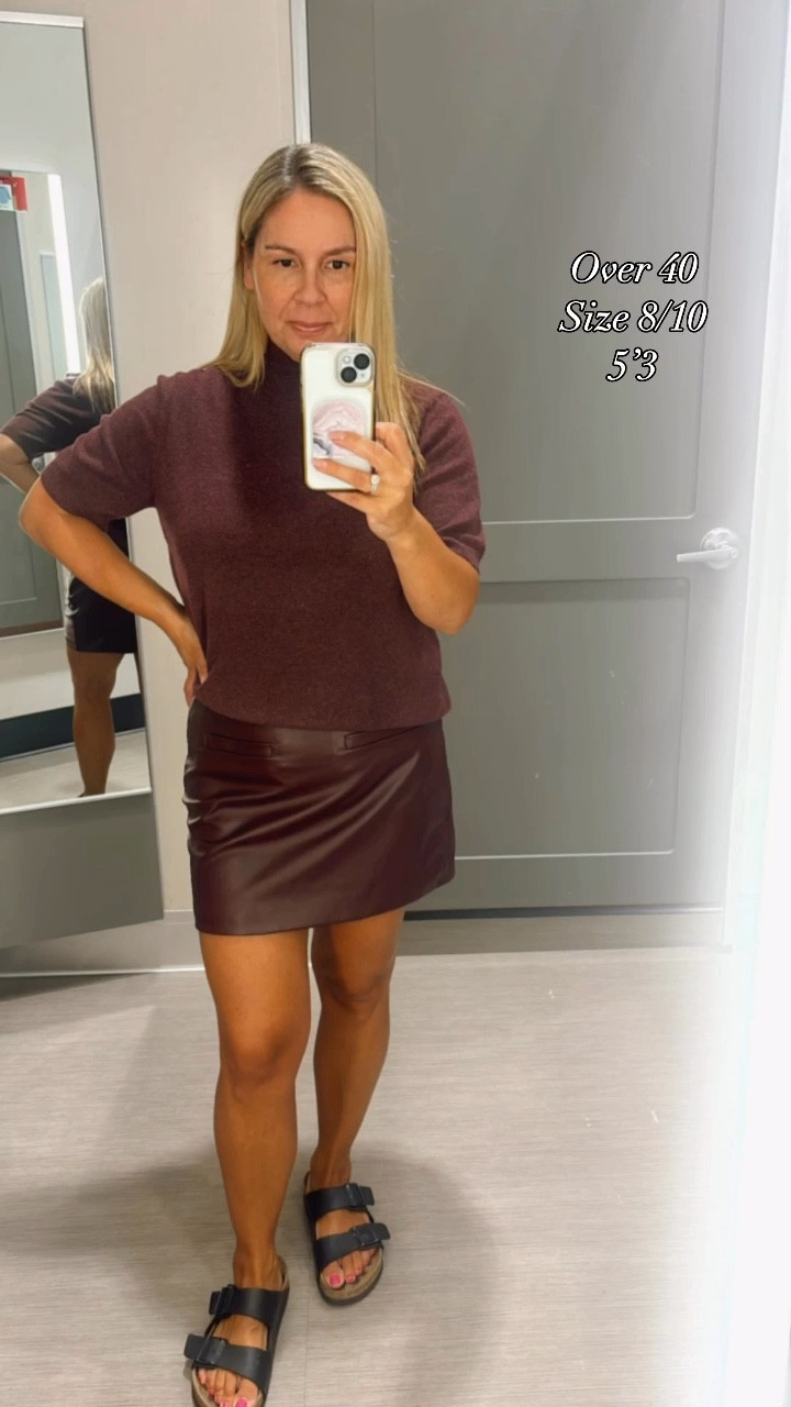 Fall outfit ideas from Target! Wide leg Pants and faux leather skirt are a sz 8, sweater is a medium, white vest a medium but it was big & black vest is a large and that was too big I ordered it in a medium








Teacher outfit idea, back to school

#LTKOver40 #LTKVideo #LTKWorkwear