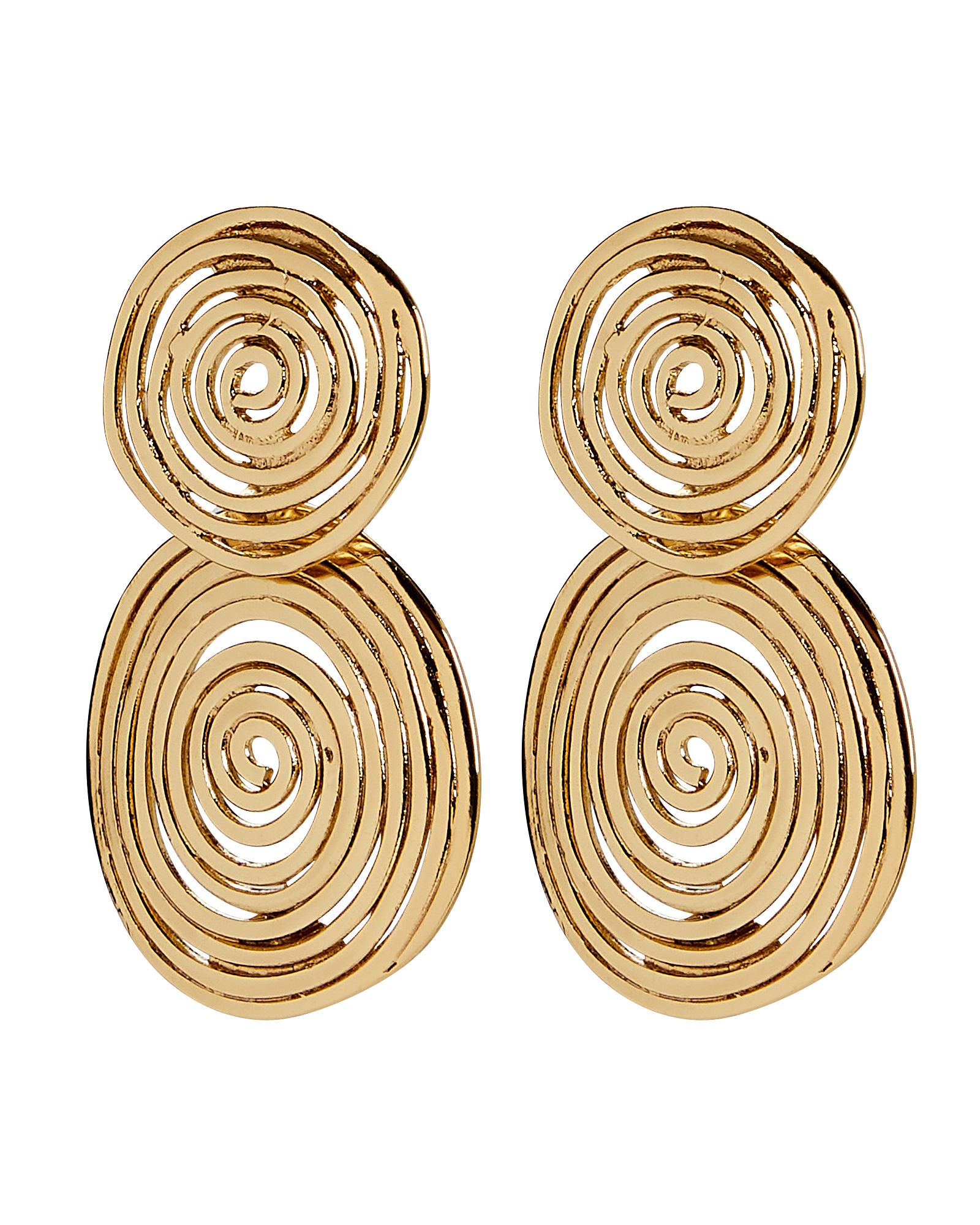 Swirl Circle Drop Earrings | INTERMIX