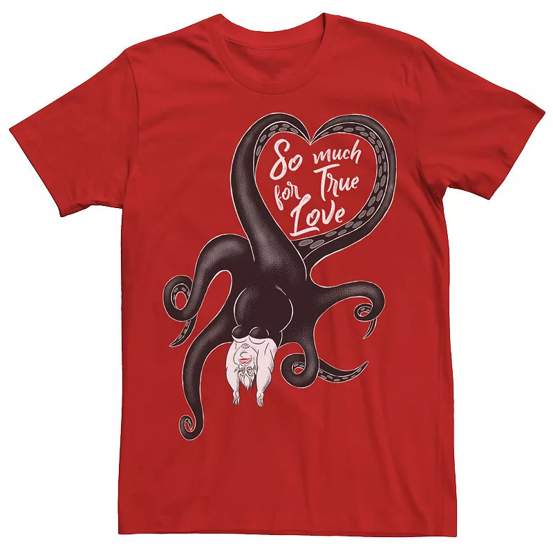 Disney's Villains Ursula True Love Men's Valentine's Day Tee, Size: Small, Red | Kohl's