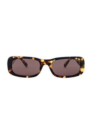 Miu Miu Rectangle Sunglasses in Honey Havana from Revolve.com | Revolve Clothing (Global)
