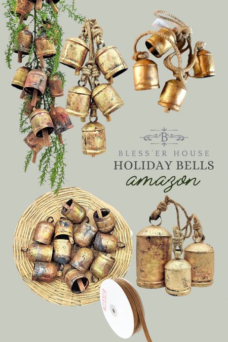 Holiday decor, Christmas, bell, vintage bells, Amazon 

#LTKSeasonal #LTKhome #LTKHoliday