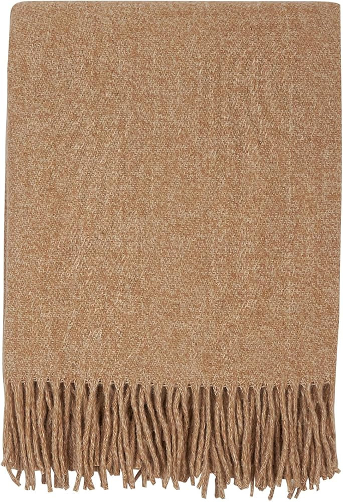 Merino Wool Throw Blanket Soft Blanket 65"x79" 170 x 200 cm | Amazon (US)