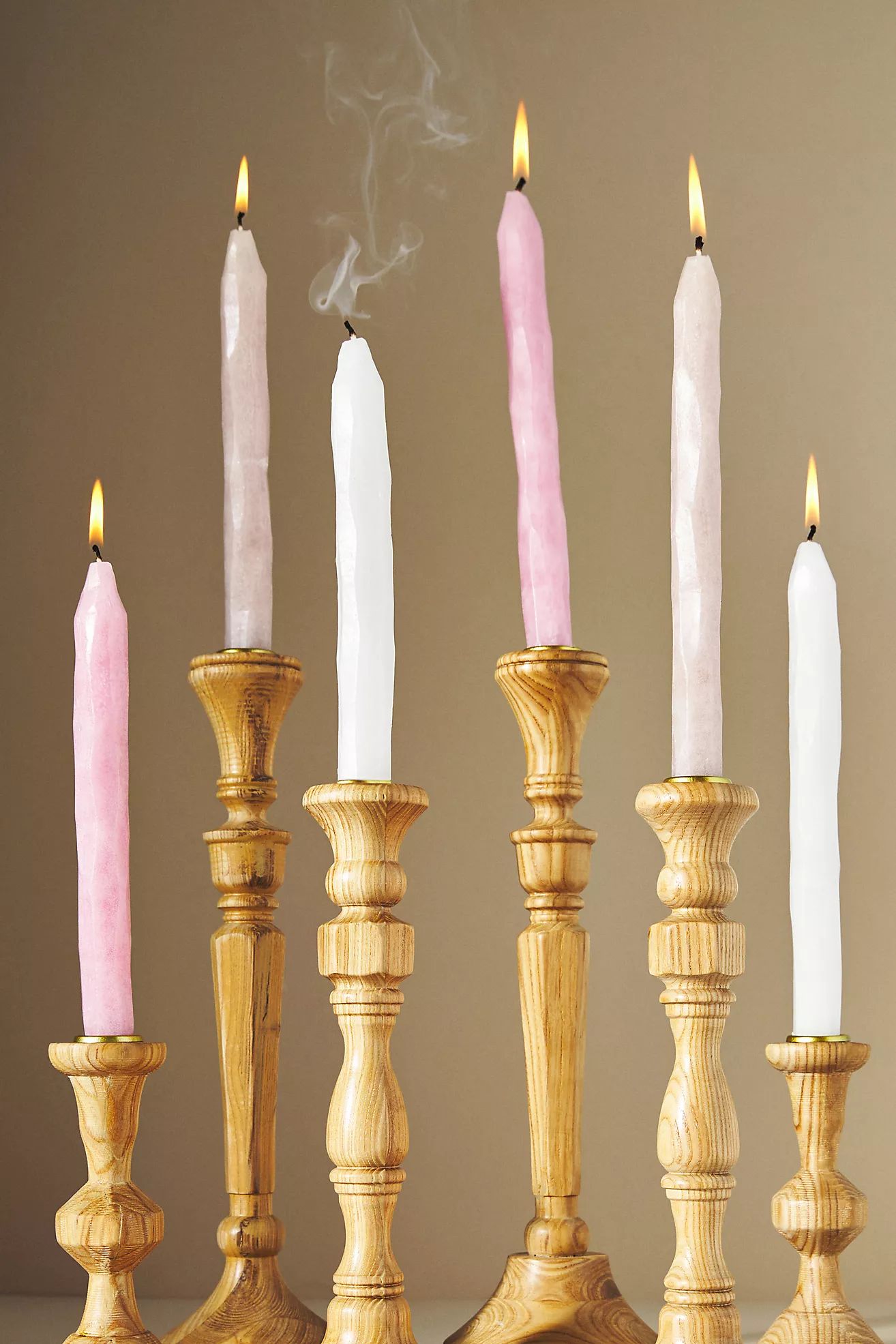 Whittled Taper Candles | Anthropologie (US)