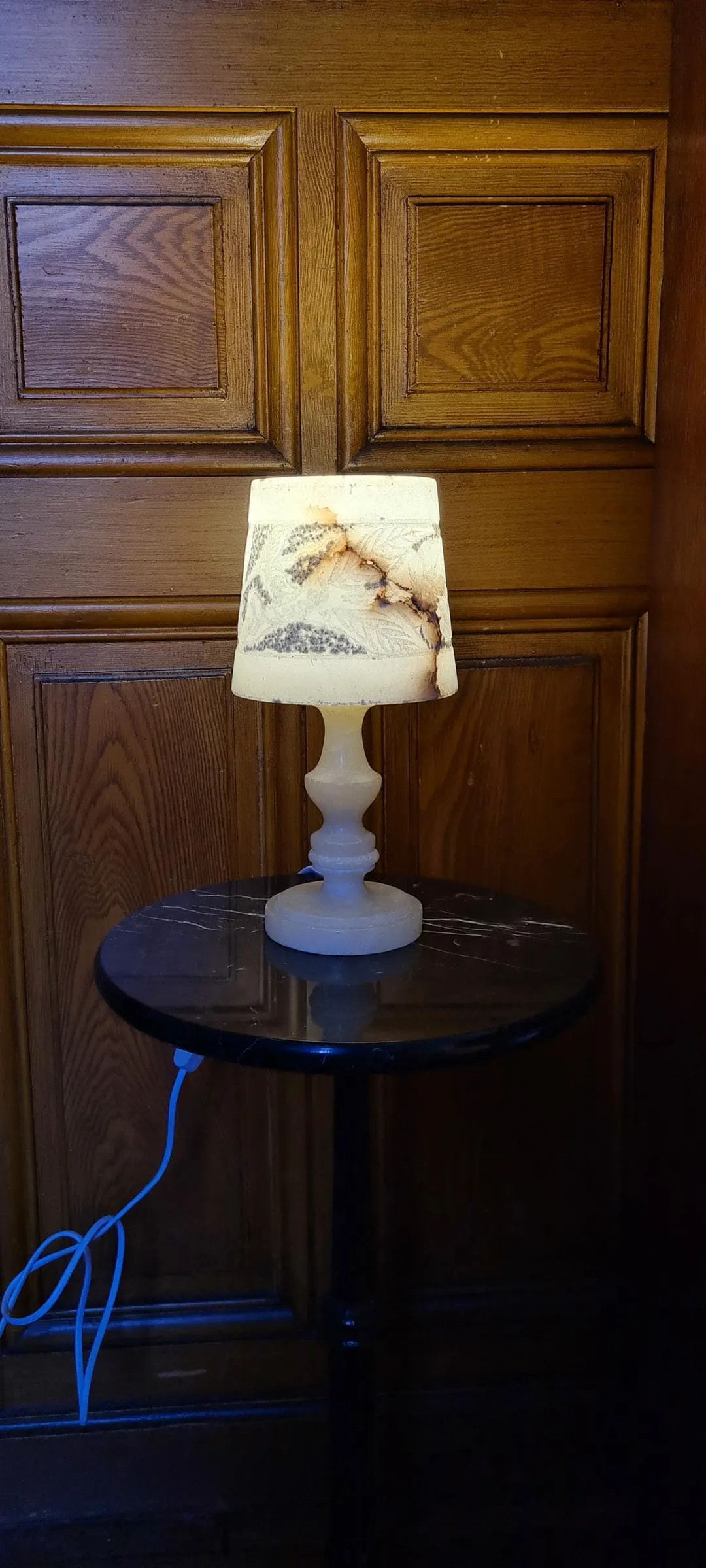 Alabaster Table Lamp - Vintage Table Lamp - Alabaster Home Decor - Etsy | Etsy (US)