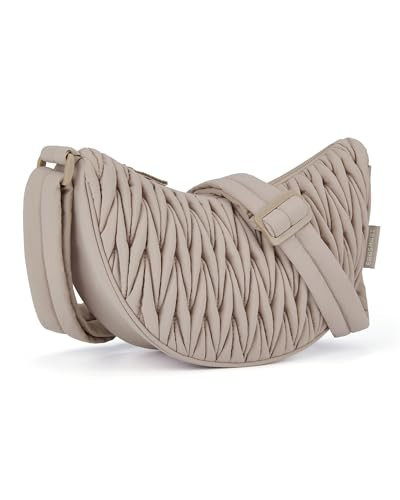 BAGSMART Hobo Bag for Women, Nylon Quilted Crossbody Bags for Women Shoulder with Adjustable Strap | Amazon (US)