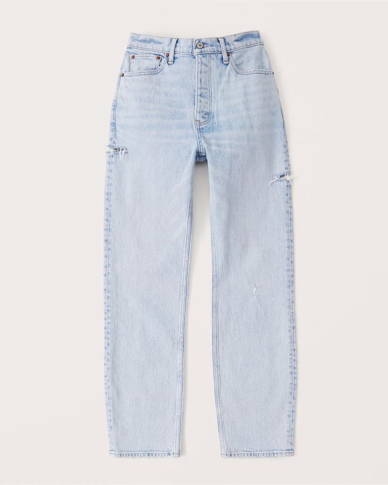 Women's High Rise Dad Jean | Women's Up To 40% Off Select Styles | Abercrombie.com | Abercrombie & Fitch (US)