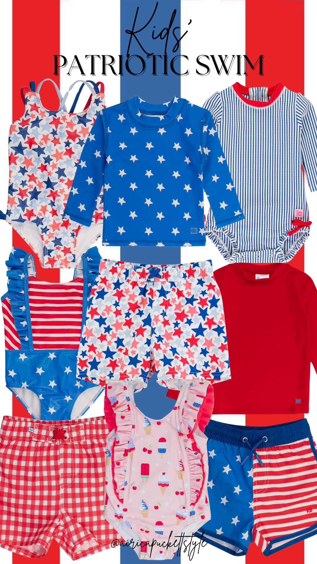 Kids’ patriotic swimsuits | red white & blue | American | Amazon finds | Memorial Day | 4th of July 

#LTKSeasonal #LTKSwim #LTKKids
