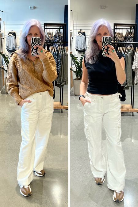 Cargo pants are still going strong and this pair will take you into spring and summer effortlessly. Wear them now with sweaters and later with tank tops and tees. 

Cargo pants, evereve, sweaters, tank top, sneakers 

#LTKstyletip #LTKshoecrush