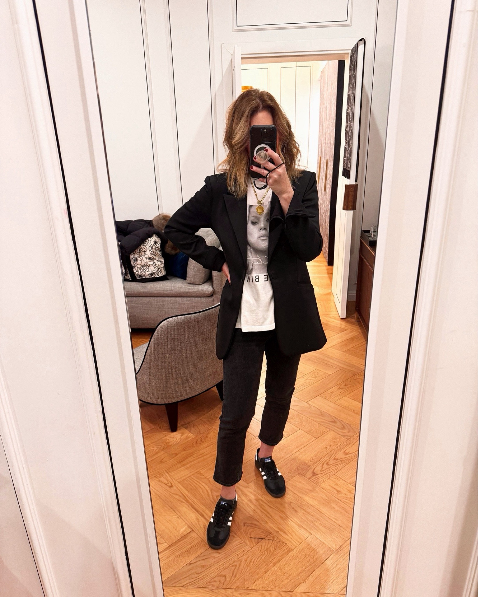 What I wore 
Size small in sutter blazer  now on sale 

#LTKstyletip #LTKover40