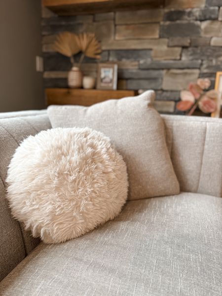 Cozy faux fur pillow decorative couch pillows and throws 
Target home decor new for spring white aesthetic 