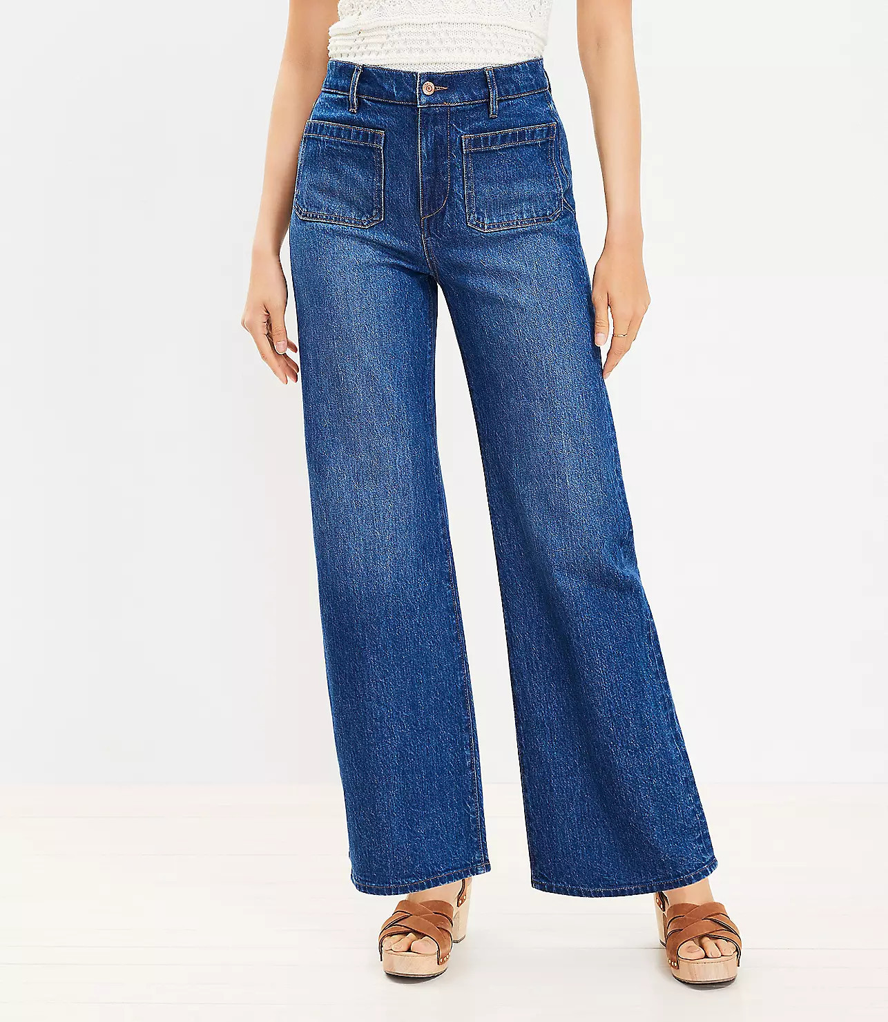 Patch Pocket Jeans | LOFT