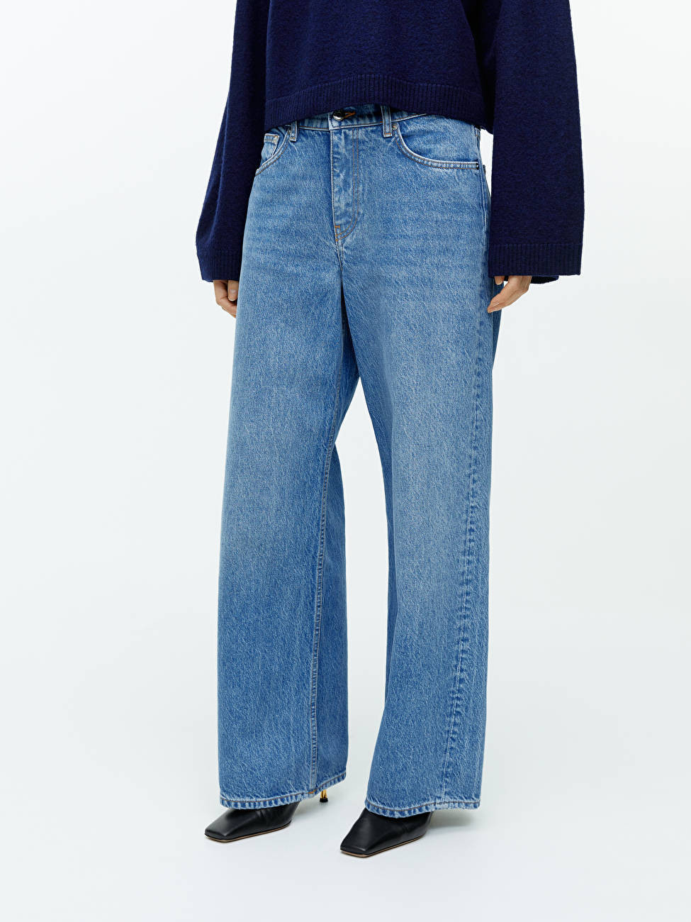 WIDE FULL LENGTH Non-Stretch Jeans | ARKET (US&UK)