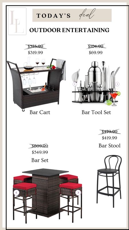 Outdoor, outdoor entertaining, bar cart, rolling bar cart, bar set, bar tool set, bar stool 

#LTKsalealert #LTKhome #LTKSeasonal