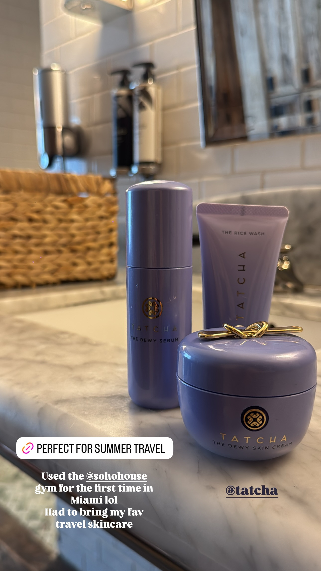 Had to bring my fav travel skincare with me to the gym today! 💜 

 #LTKBeauty #LTKTravel