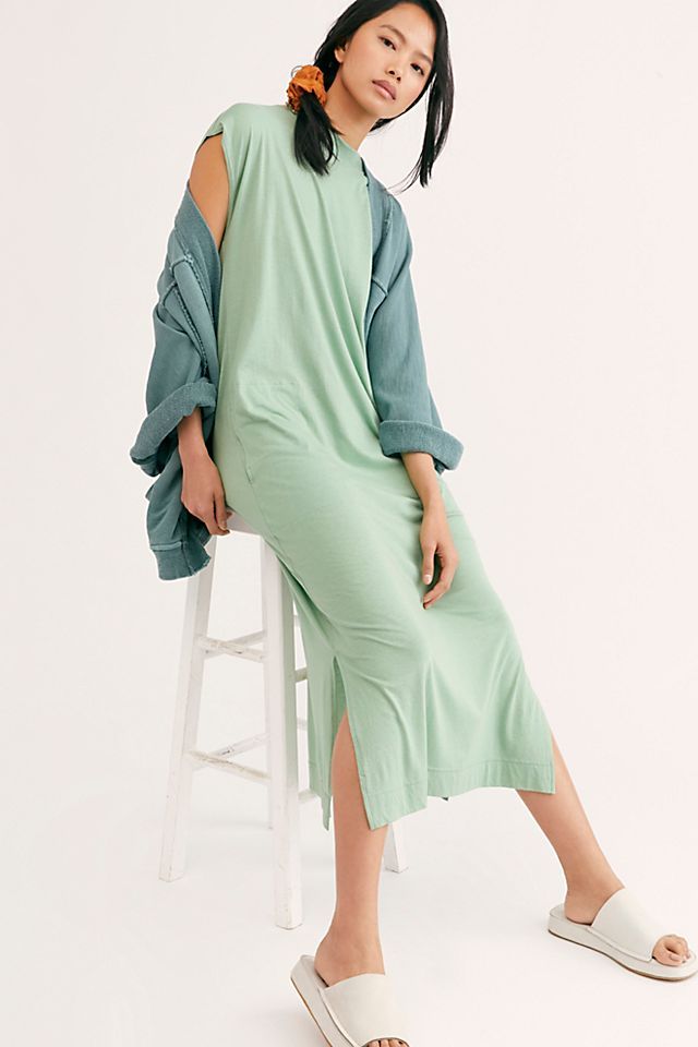 All Day Long Midi T-Shirt Dress | Free People (Global - UK&FR Excluded)