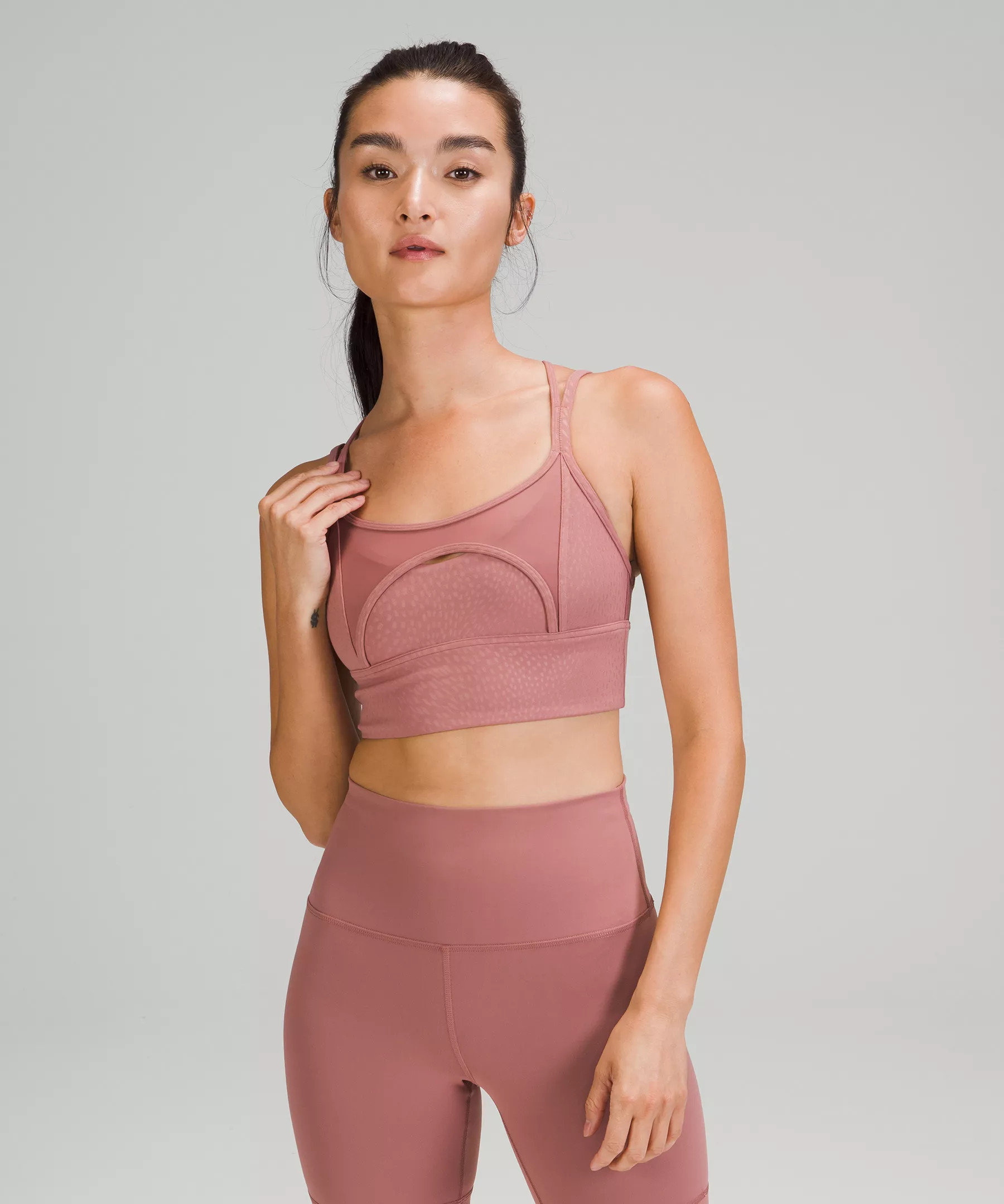 Nulu™ and Mesh Yoga BraLight Support, A/B Cups | Lululemon (US)
