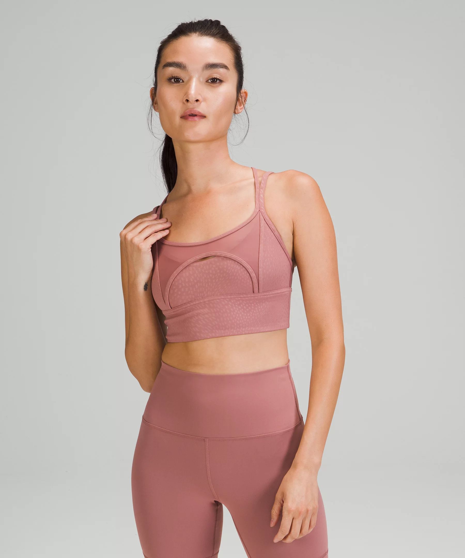 Nulu™ and Mesh Yoga BraLight Support, A/B Cups | Lululemon (US)