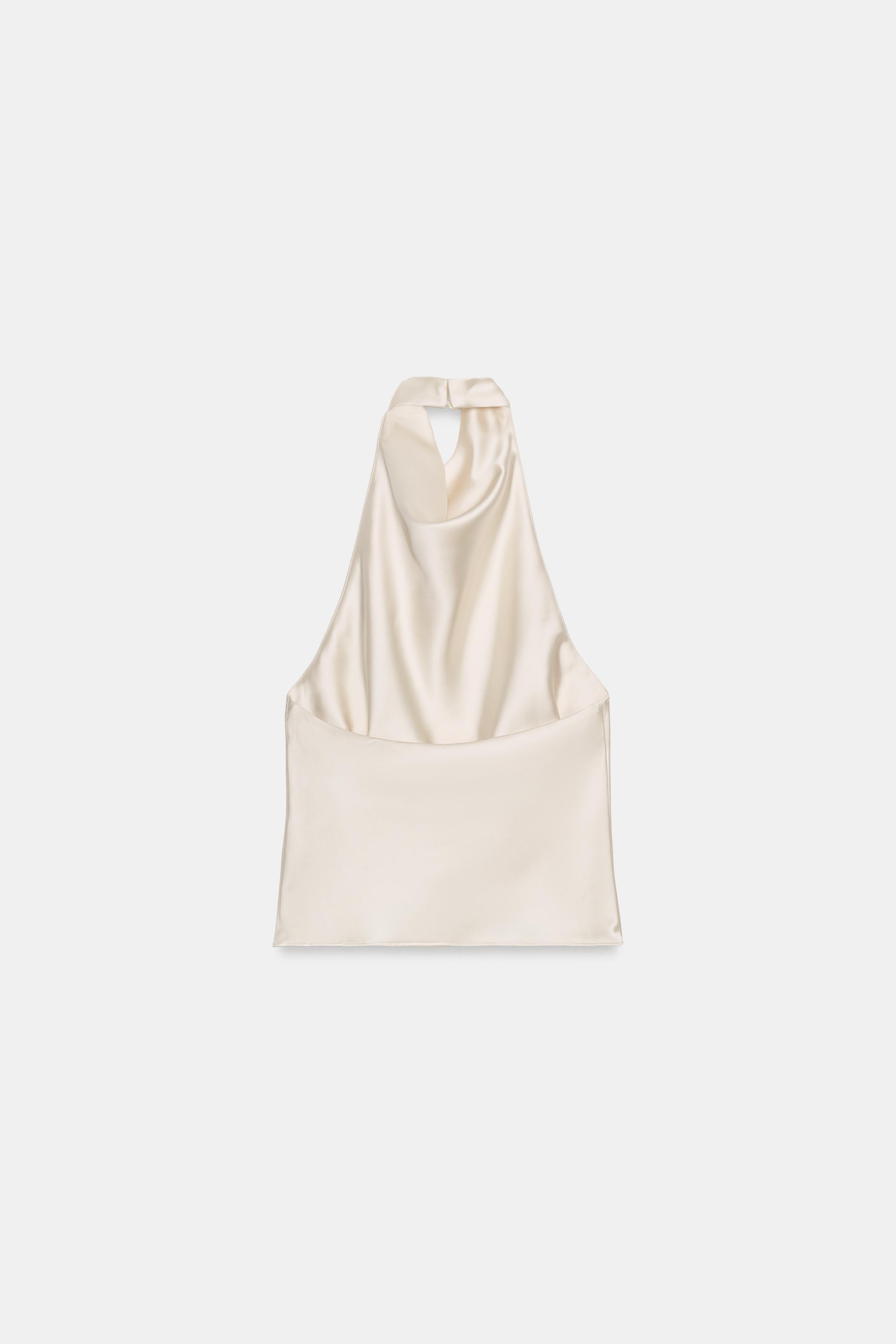 SATIN HALTER TOP | Zara UK
