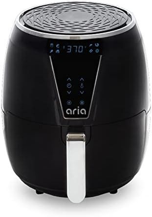 Aria Air Fryers CFA-897 Aria Ceramic Air Fryer, 5Qt, Premium Black | Amazon (US)