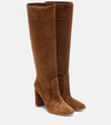 Click for more info about Slouch 85 suede knee-high boots