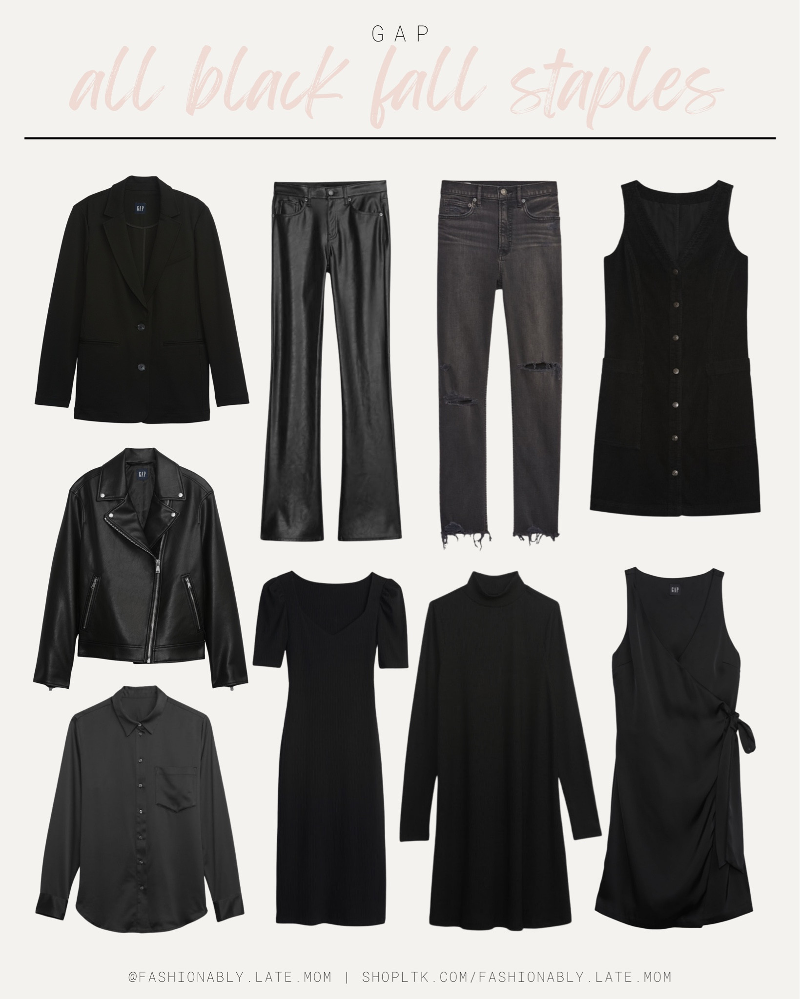 All Black Fall Staples from Gap!

Fall sweaters 
Sweatshirts 
Mom jeans 
Fall bodysuits
Wrap style cardigan
Cozy cardigan
Fall romper
Fall sandals
Fall booties
Winter heels
Two piece sets
Fall sundresses
Distressed denim
Two piece sets
Everyday style
Baseball cap
Running shorts
Nike sneakers
Running shoes
Womens sneakers
Belt bags
Windbreaker
Winter jeans
Cozy jeans
Cozy denim
Fall fashion
Fall style

#LTKSeasonal #LTKstyletip #LTKsalealert