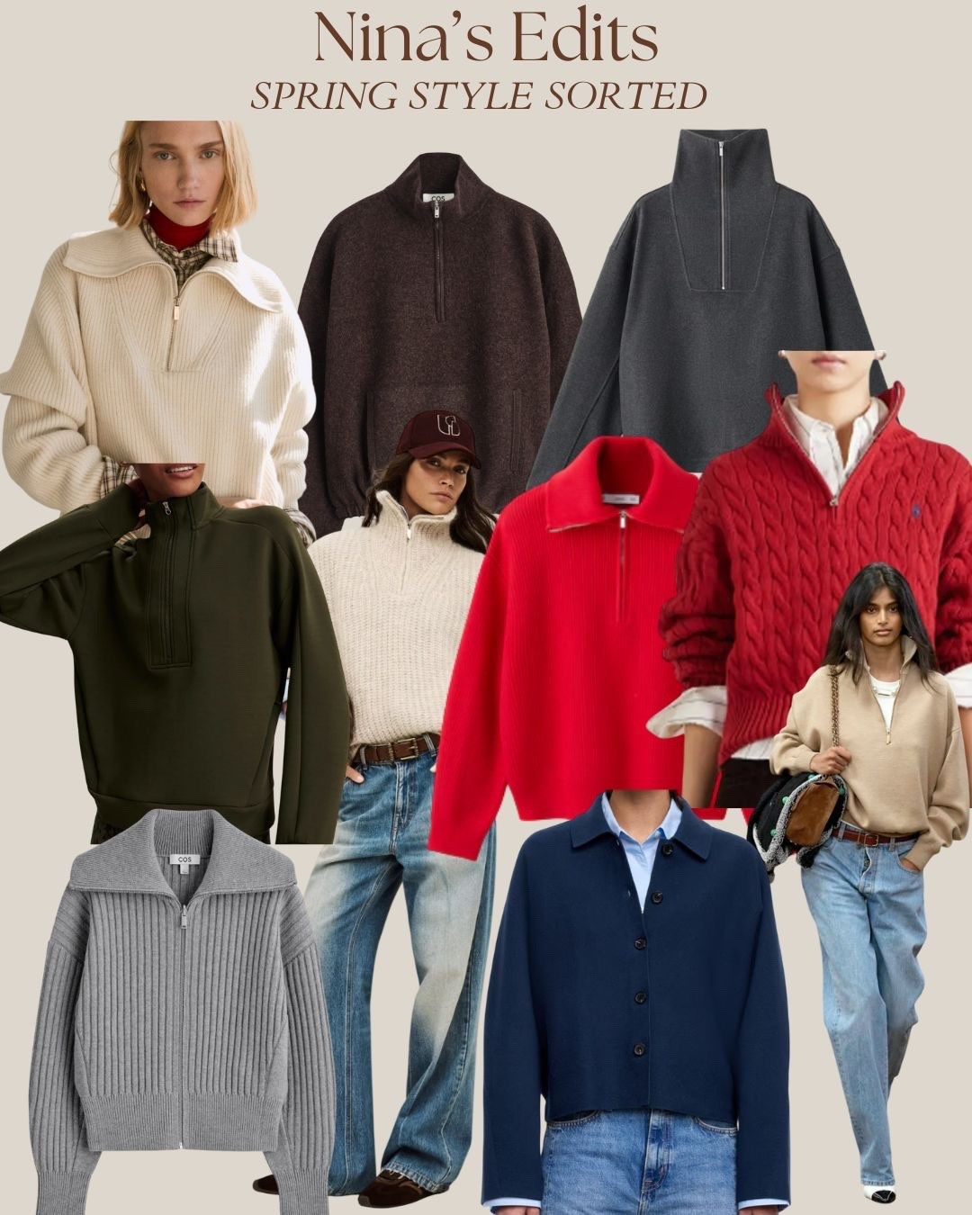 Quarter zip spring edit 

#LTKuk #LTKFashionMonth #LTKspring