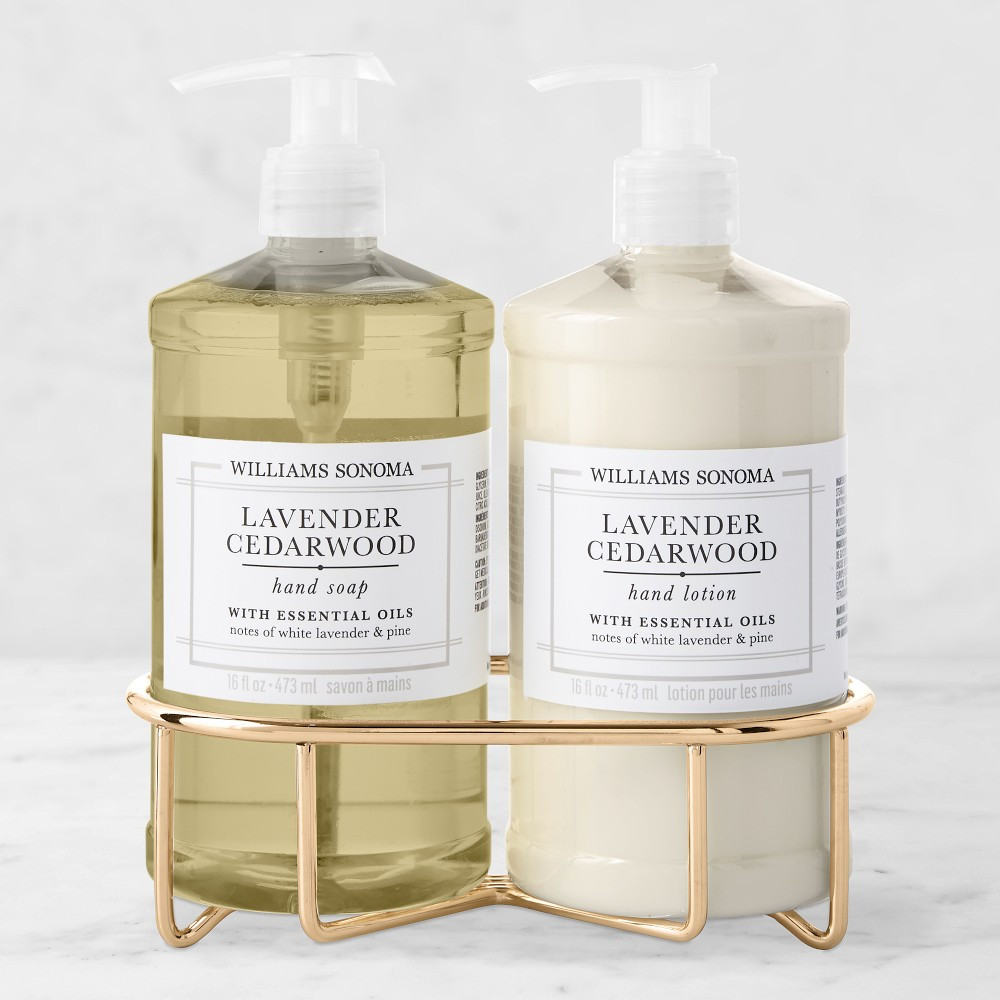 Williams Sonoma Lavender Cedarwood Hand Soap &amp; Lotion 3-Piece Set | Williams-Sonoma