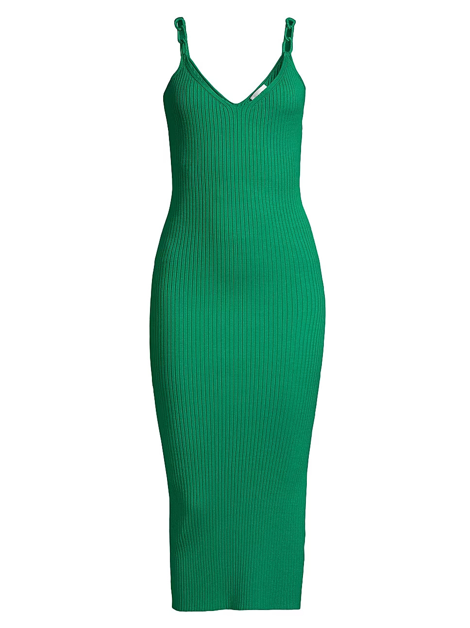 Chain Strap Rib-Knit Midi-Dress | Saks Fifth Avenue