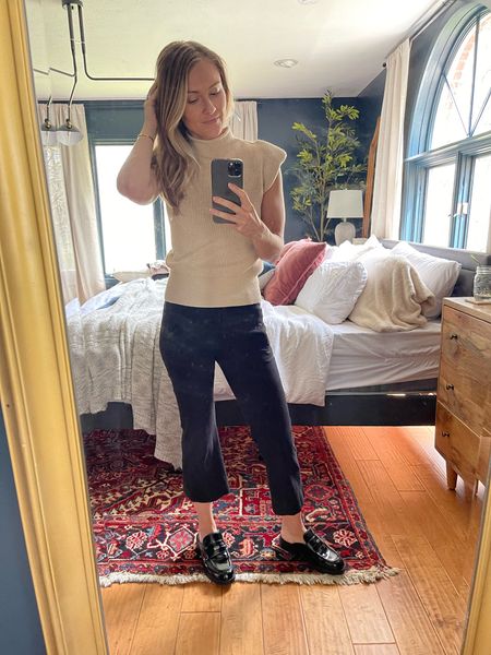 Love this work outfit for the spring! The cream sweater top is so versatile with jeans or dress pants & I’ve been getting so much use out of my black penny loafers 🖤

#LTKstyletip #LTKfindsunder50 #LTKworkwear