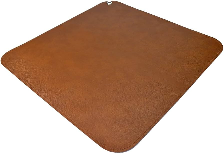 Linkidea Vegan Leather Splat Mat for Under High Chair Floor Protector (39" L x 39" W) | Amazon (US)