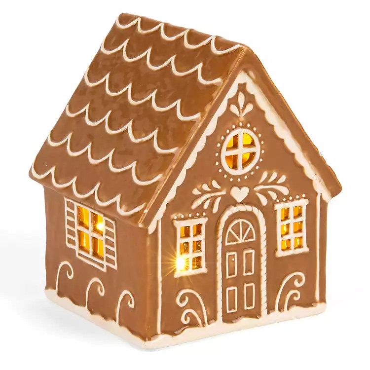 LED Ceramic Gingerbread House | Kirklands Home | Kirklands
