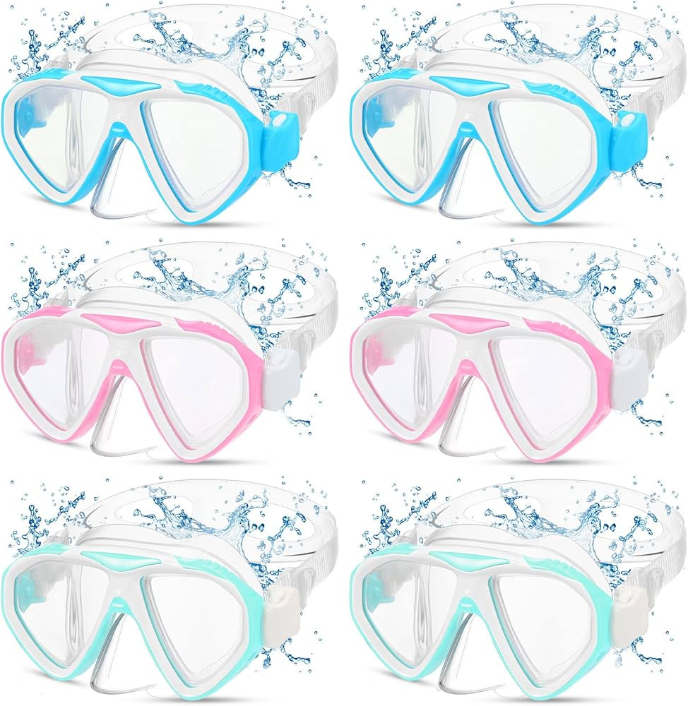 Kids Goggles with Nose Cover Pool Goggles Swim Mask for 6-14 Kids Swimming Goggles Anti Fog Divin... | Amazon (US)