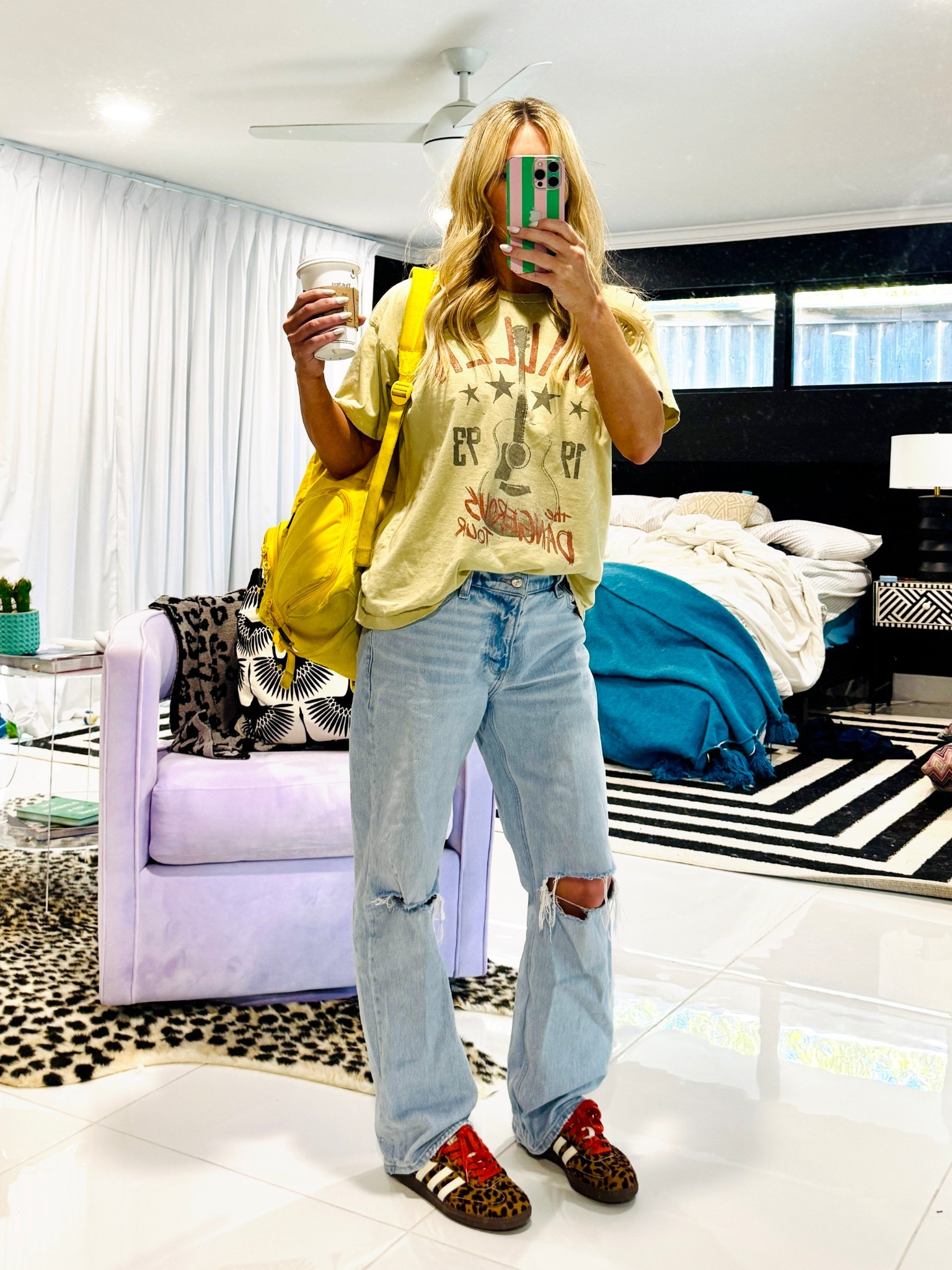 Photographer fit check! Leopard sneakers are so good!! Wallen shirt on sale for $34! Normally $88. Jeans are true to size. I’m wearing a 25  

#LTKPetite #LTKShoeCrush