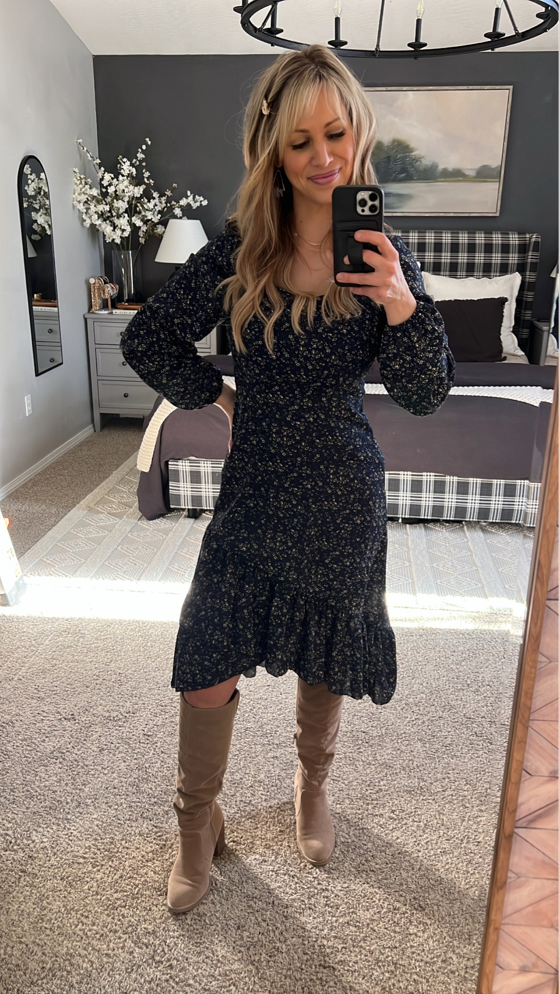 Shein dress. Wearing size small. Runs TTS. Boots are from Target. They also run TTS. 

#LTKfit #LTKstyletip #LTKunder50